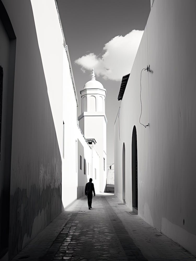Rabat, Morocco, Spain, Black And White Photography 1