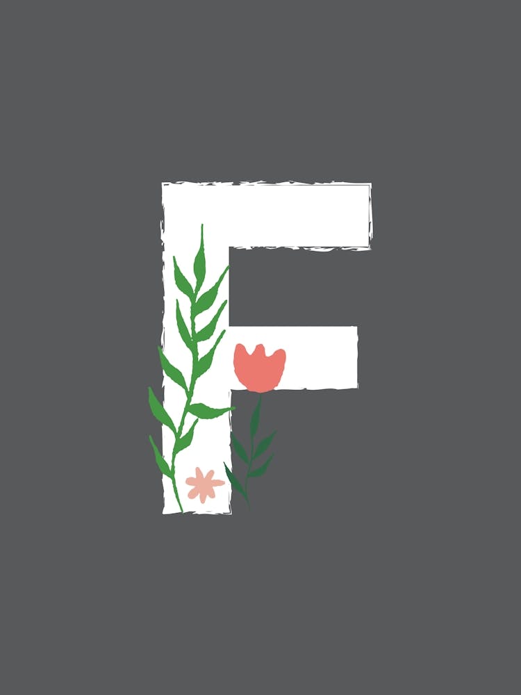 Schlafzimmerdeko Weiße Blumenbuchstaben 06