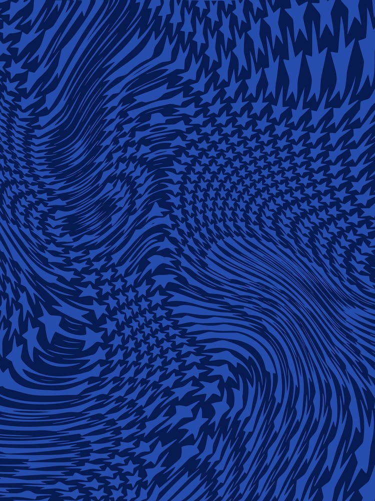 Star Swirl Cool Blue