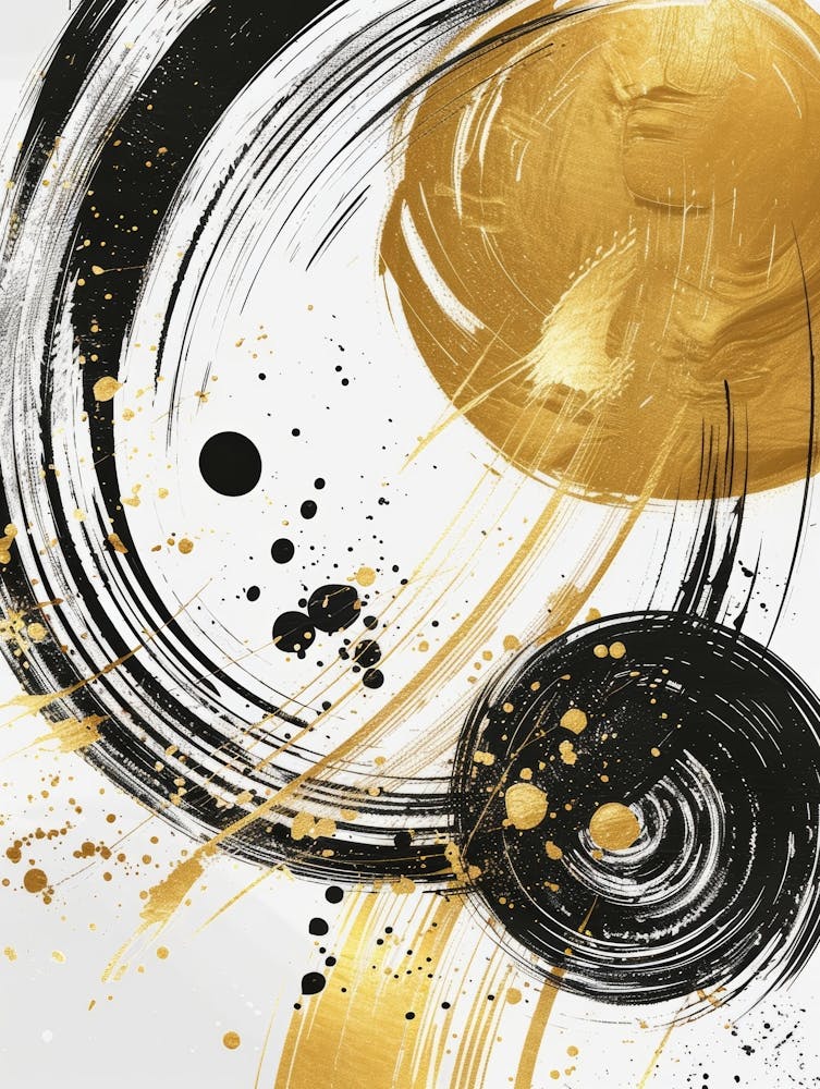 Abstract Gold Canvas Print 3