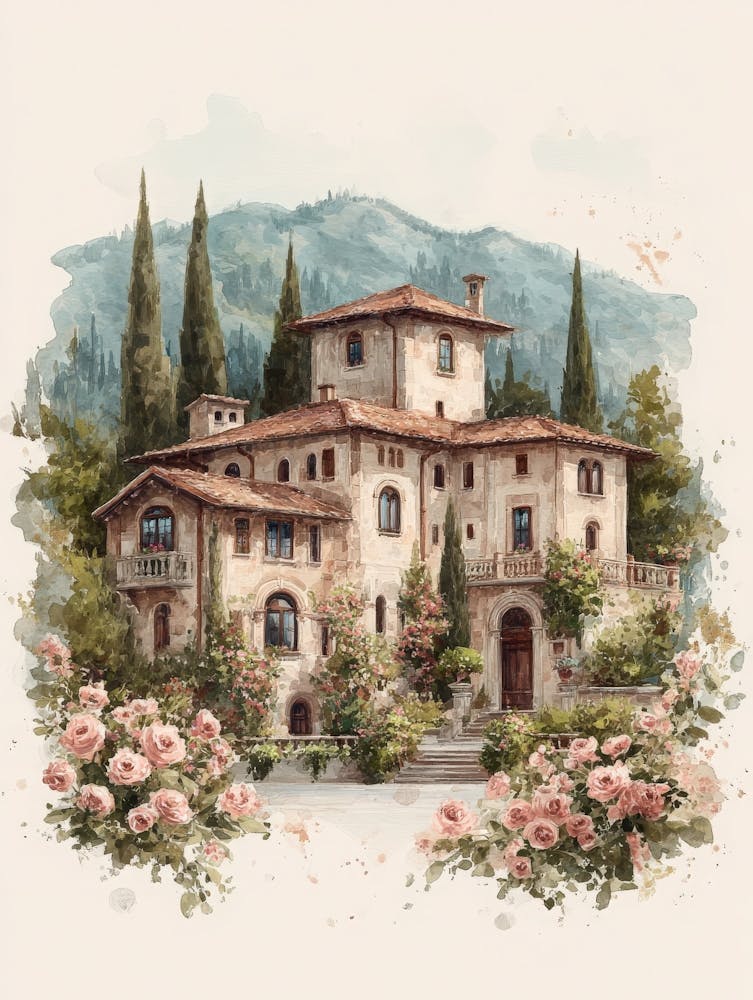 Aihrgdesign Isolated Watercolor Painting Of Italian Renaissan 292f2bc9 7868 4330 8ee9 078694b92834 1
