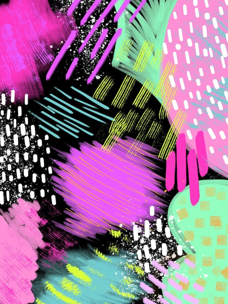 Rainbow Abstract Painting 3