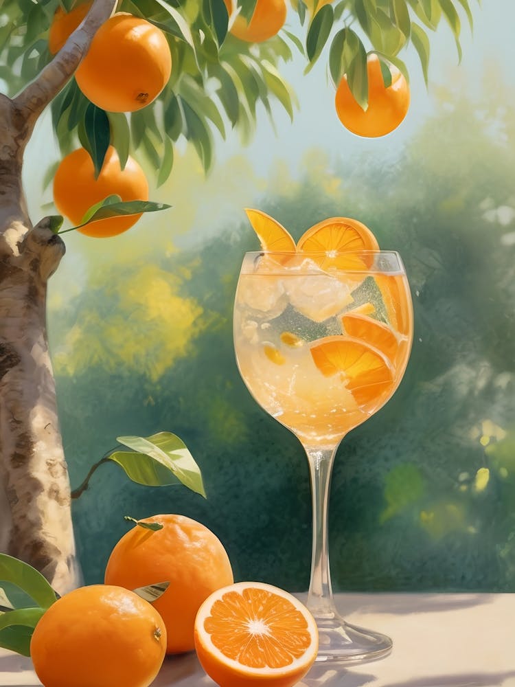 Oranges In A Glass