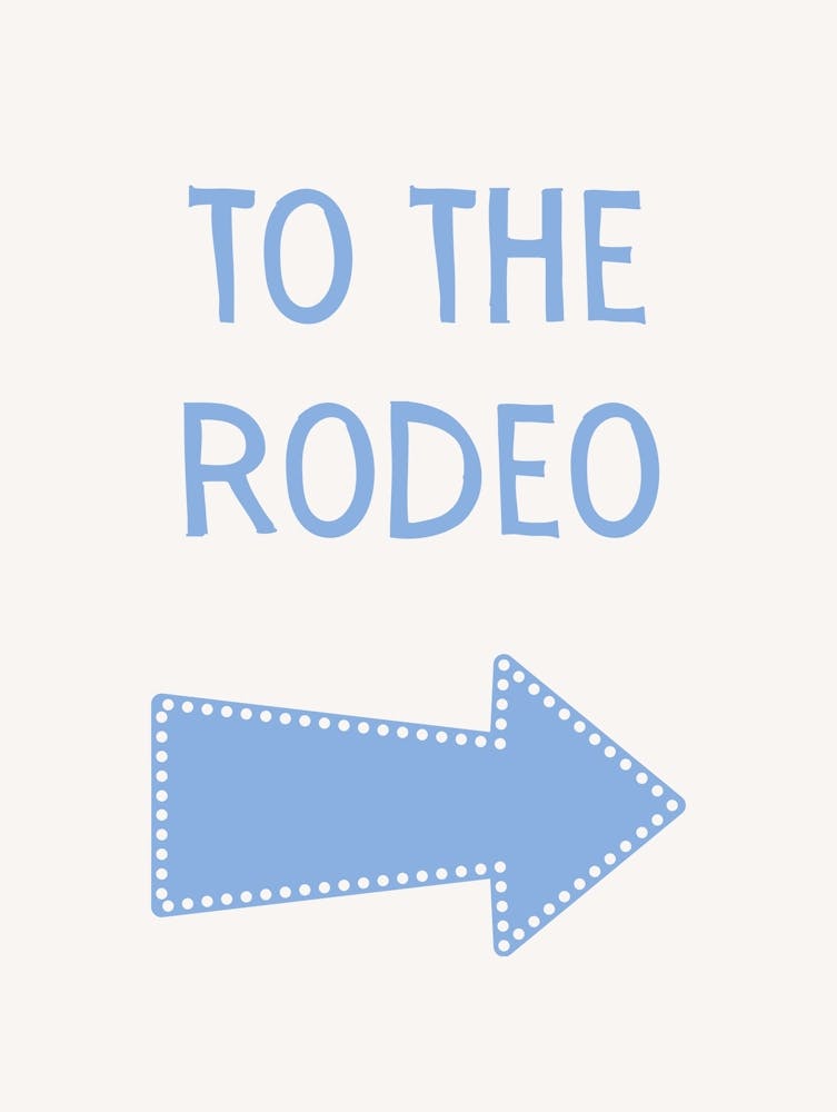 To The Rodeo Blue
