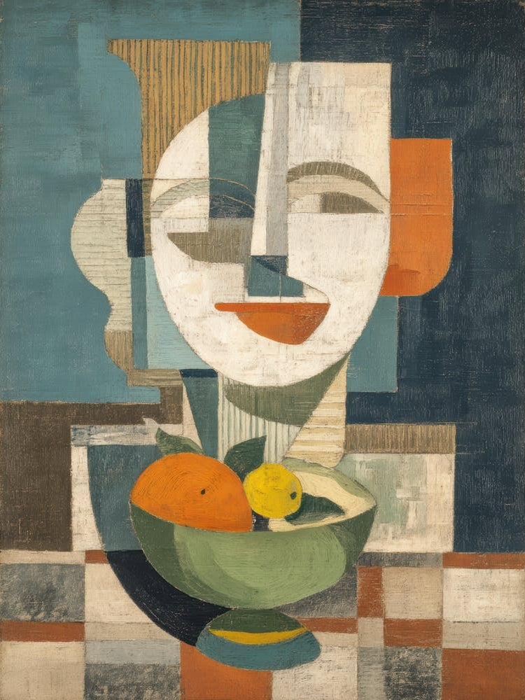 Man With A Bowl Of Fruit