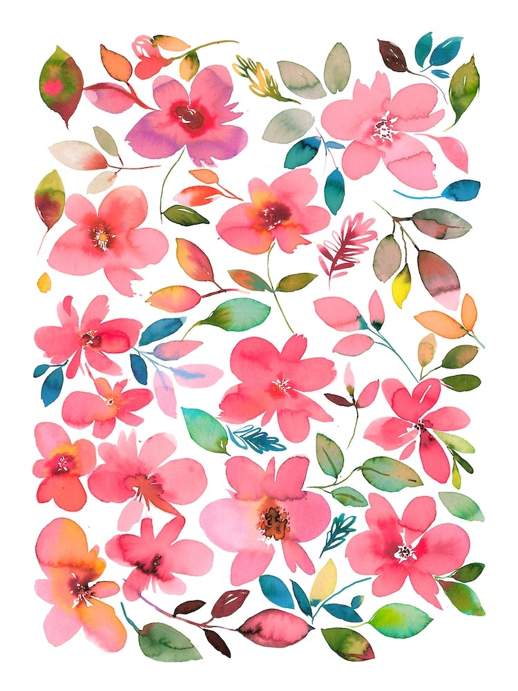 Serenity Pink Flowers