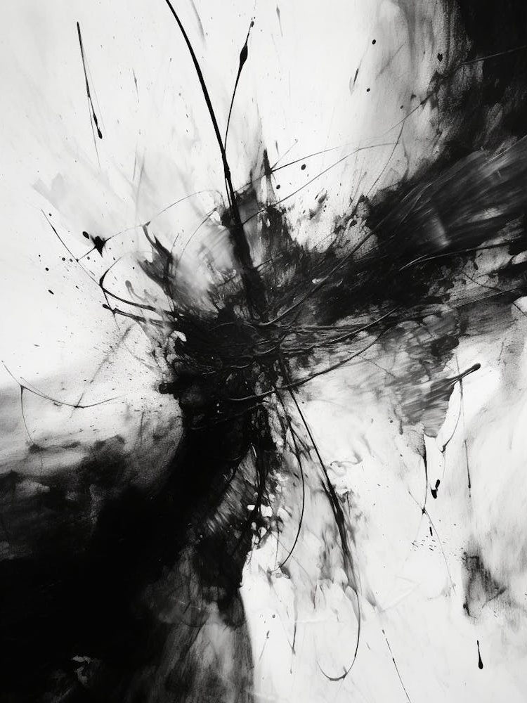 Contrast Abstract Black And White 2