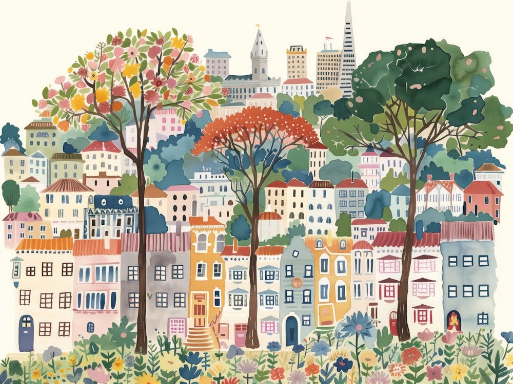 San Francisco Painting Landscape