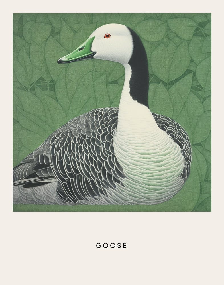 Ohara Koson Inspired Bird Painting Goose 2 Poster