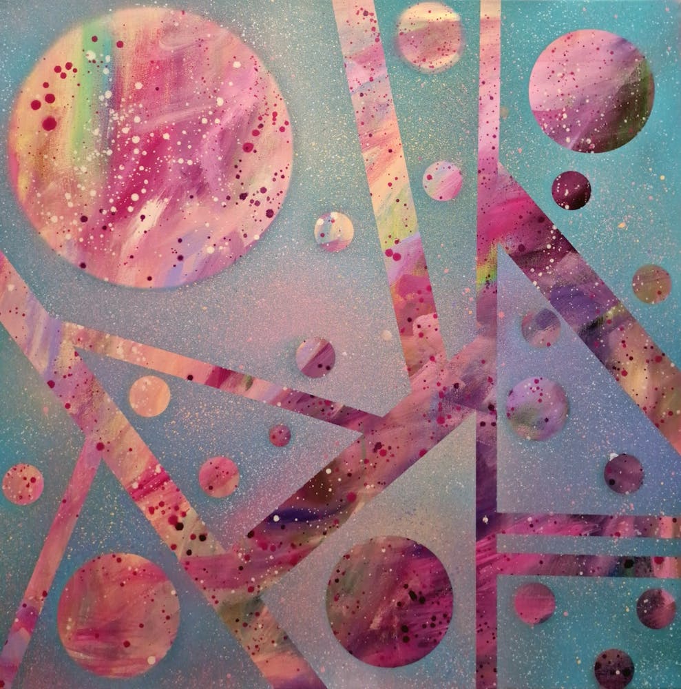 Cosmic Abstract Painting