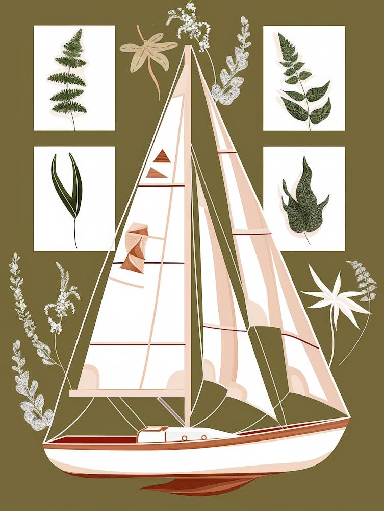 Sailboat With Leaves