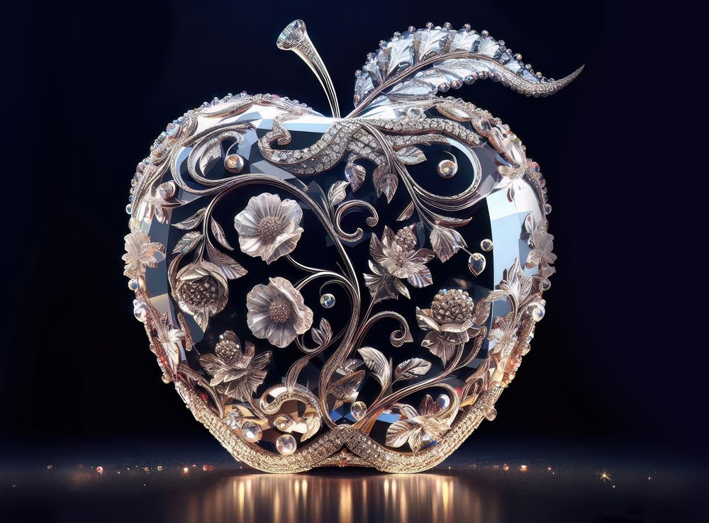 Crystal clear Apply in dark background, elegance style
