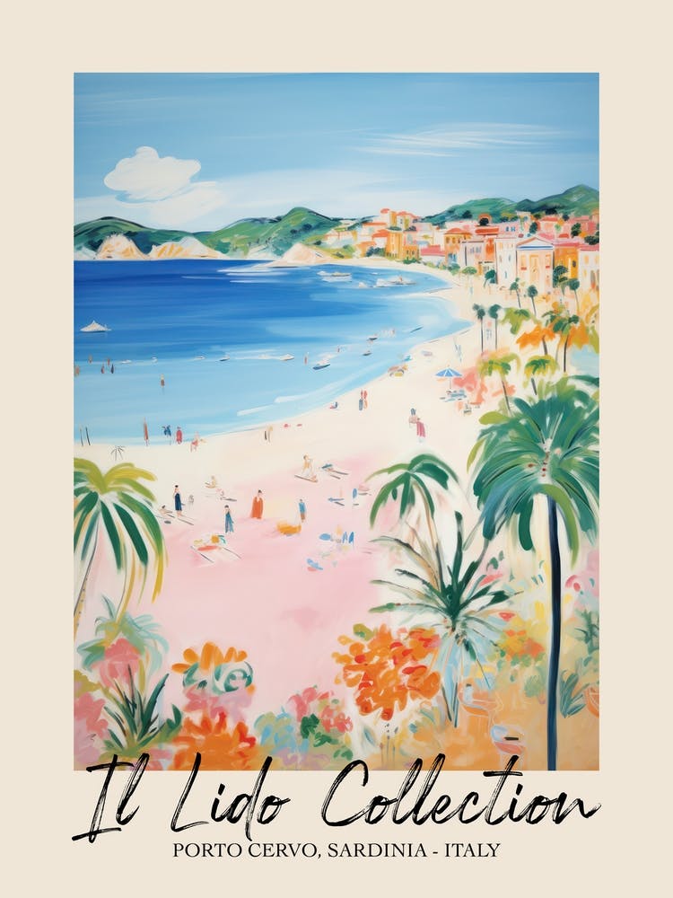 Porto Cervo, Sardinia   Italy Il Lido Collection Beach Club Poster 1