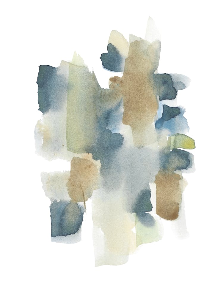 Watercolor Abstract 'Wet' No 27