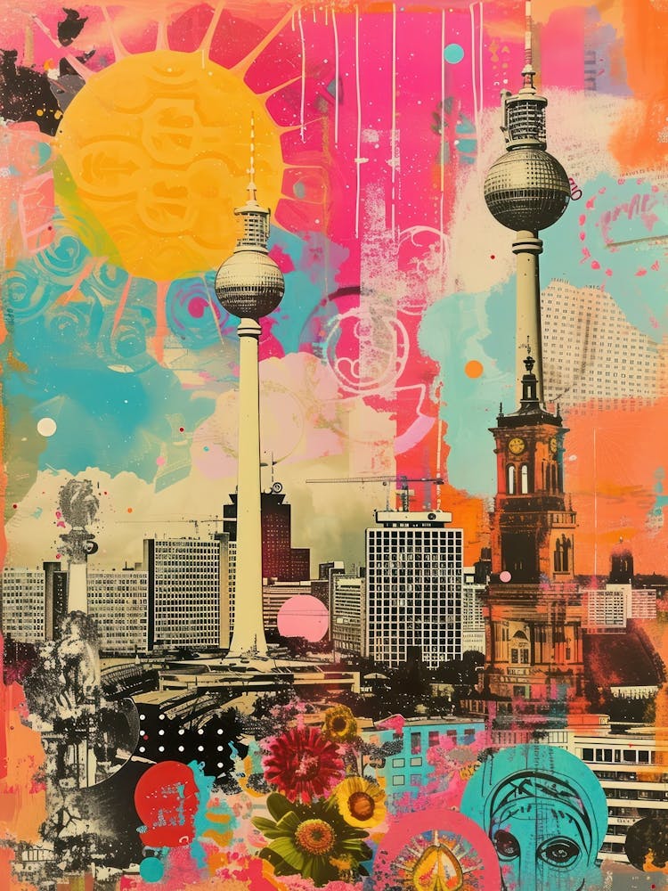 Berlin   Retro Collage Style 4