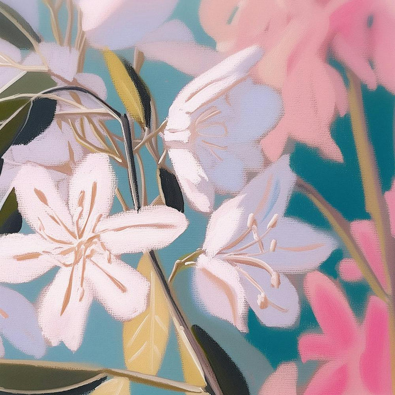 Pastel Blumen Malerei 1