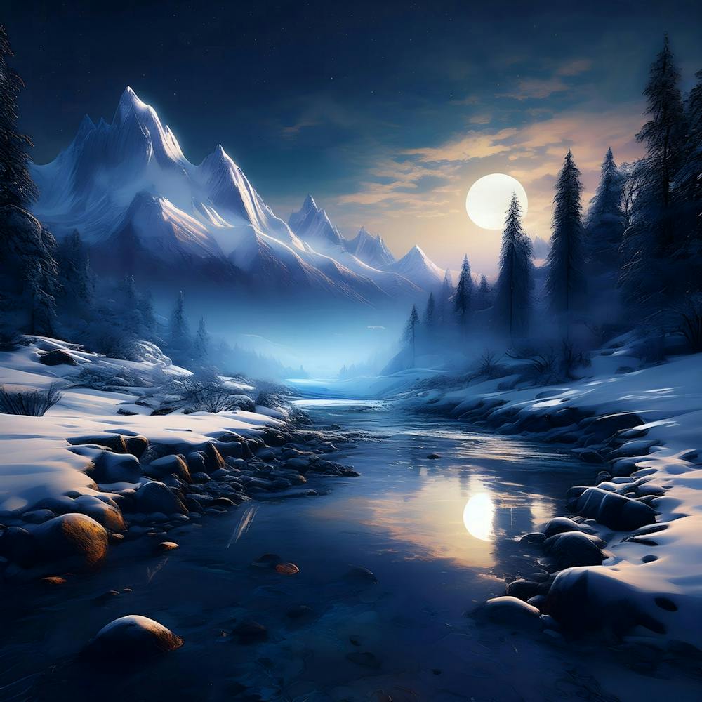 Snowy Landscape Wallpaper
