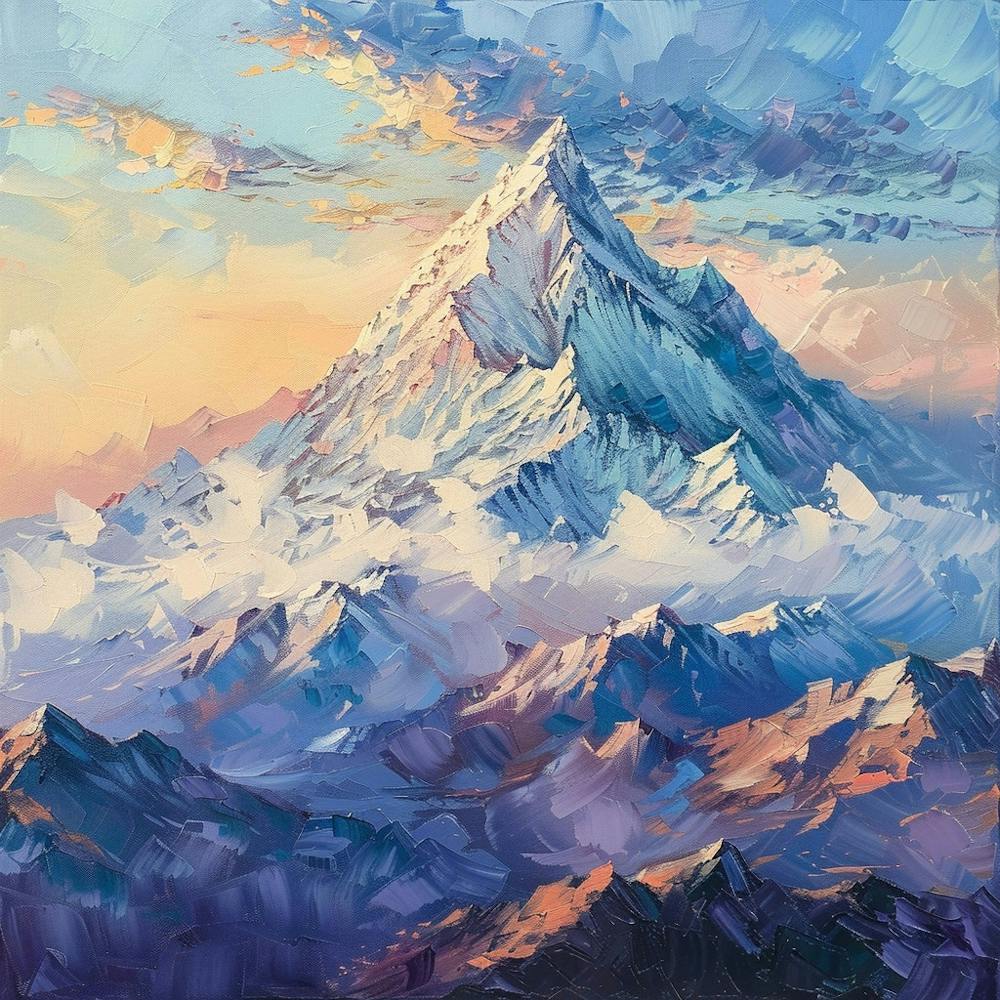 Mountain At Sunset