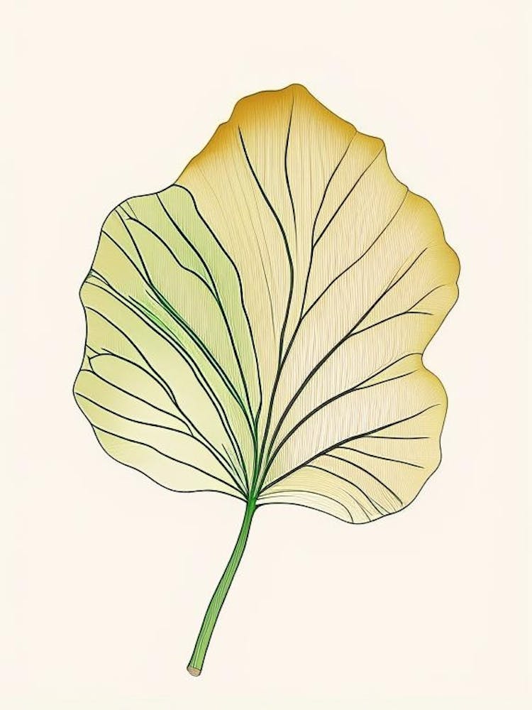 Ginkgoblatt Warme Töne 6