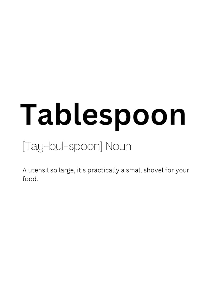 Tablespoon Definition Meaning