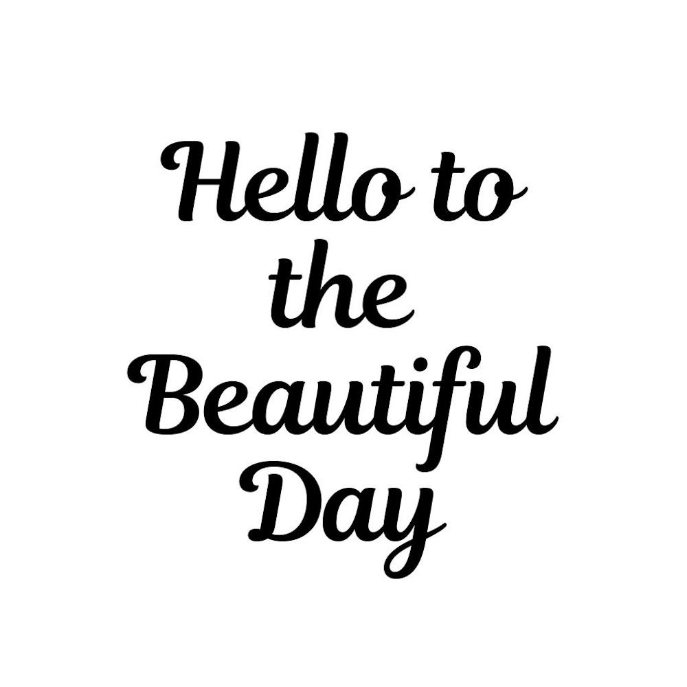 Bonjour au beau jour | Citations simples avec fond blanc