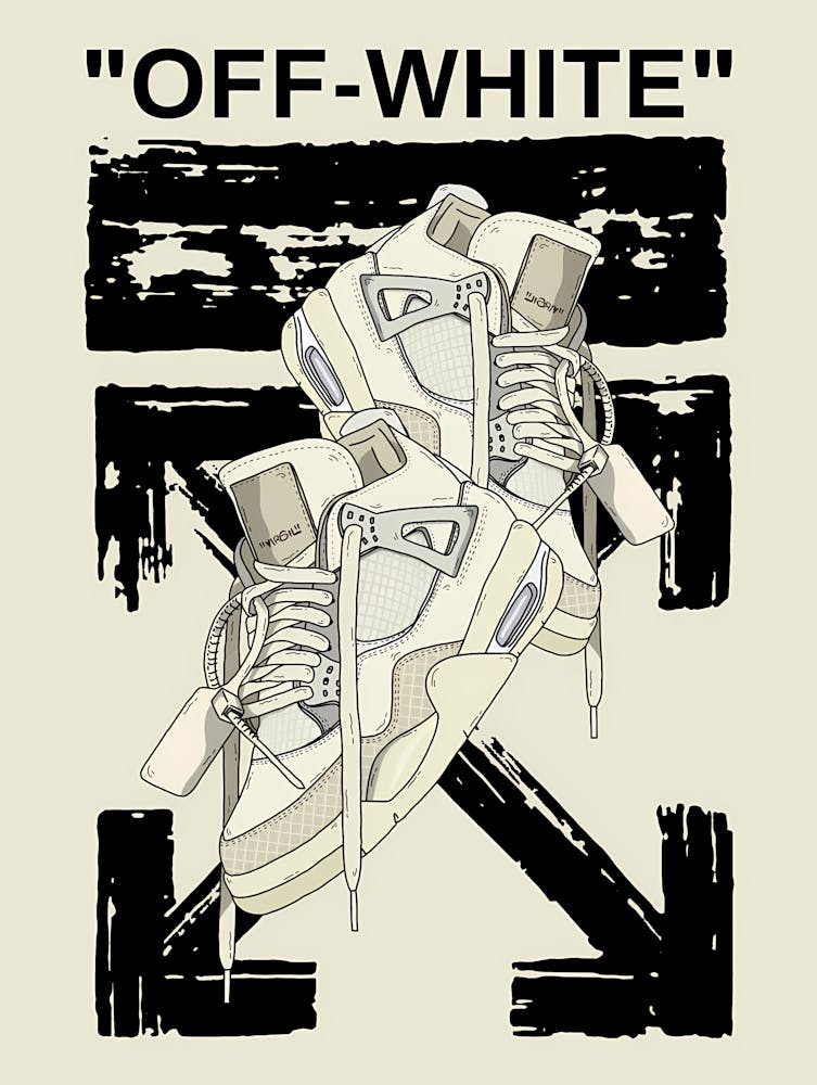 Off White - Off-White x Air Jordan 4 Sail - Virgil Abloh Jordan 4 women's sneaker