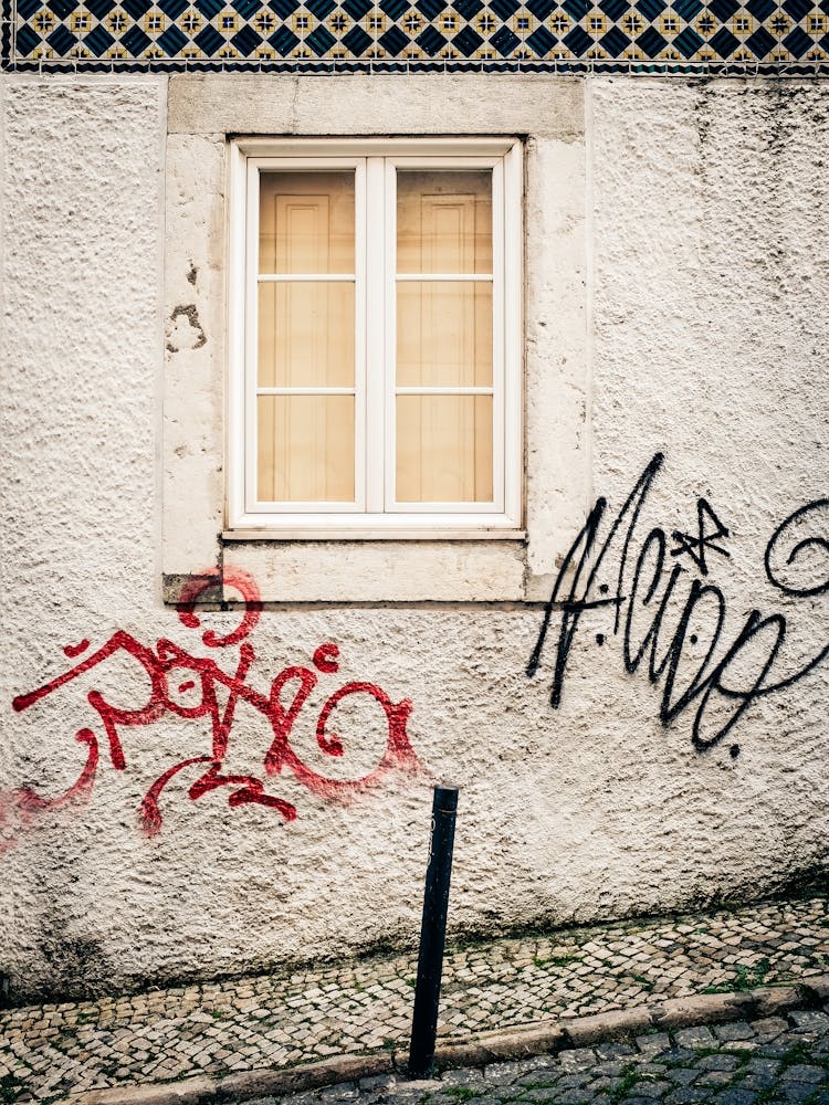 Urban Graffiti And Window