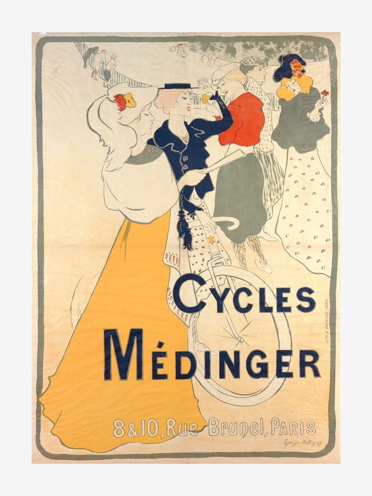 Poster Advertising Medinger Bicycles