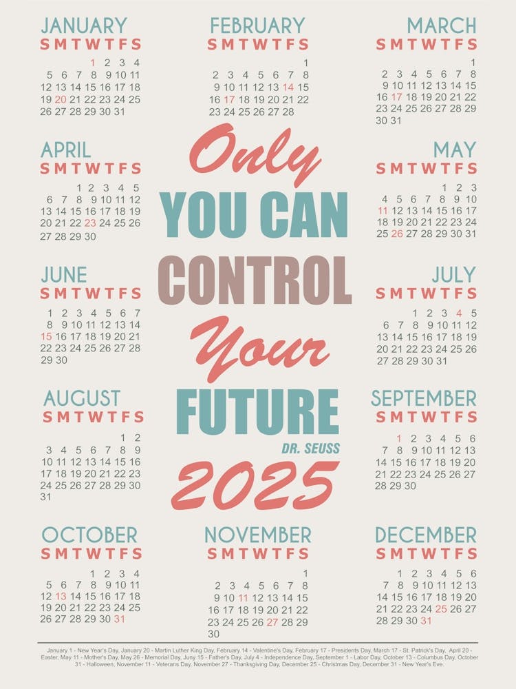 Inspirational Quote Calendar 2025 1