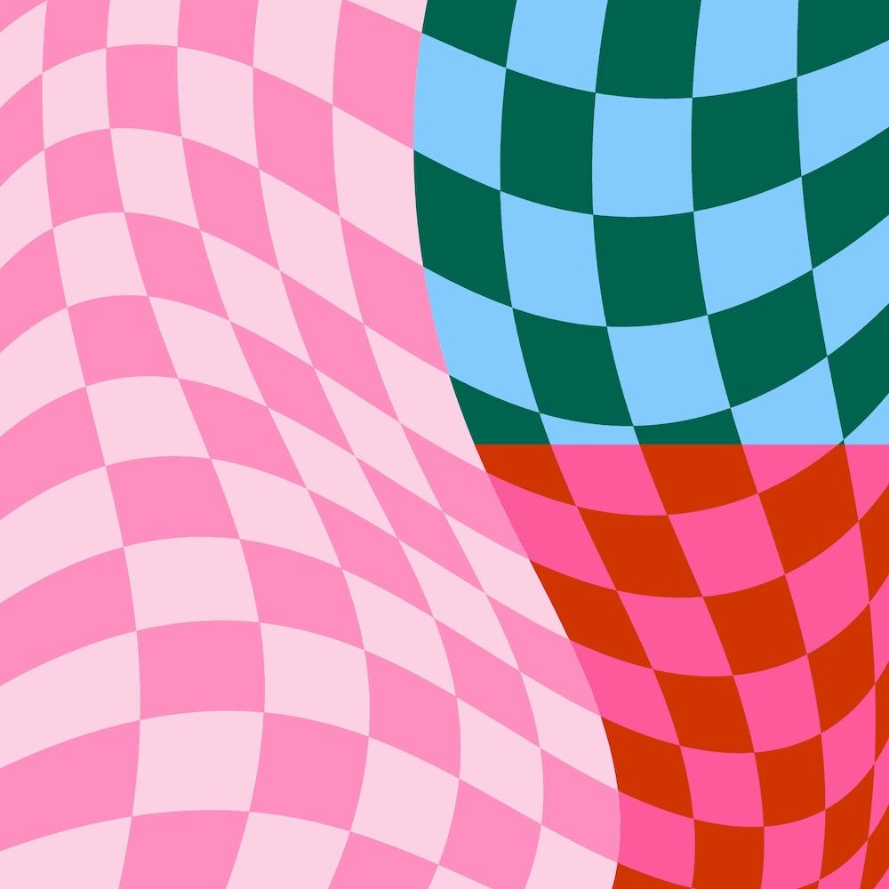 Warped Checker Trio Square