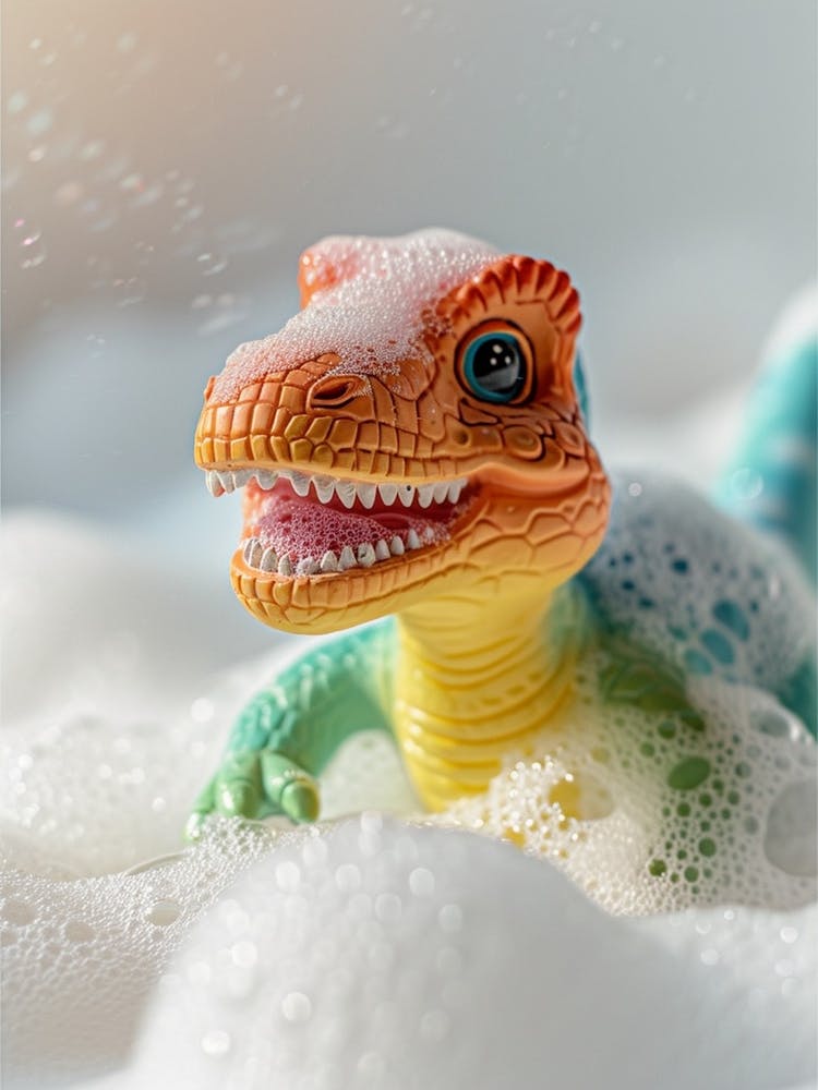 Toy Dinosaur Bubble Bath 3