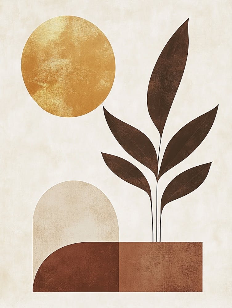 Abstract Plant Canvas Print