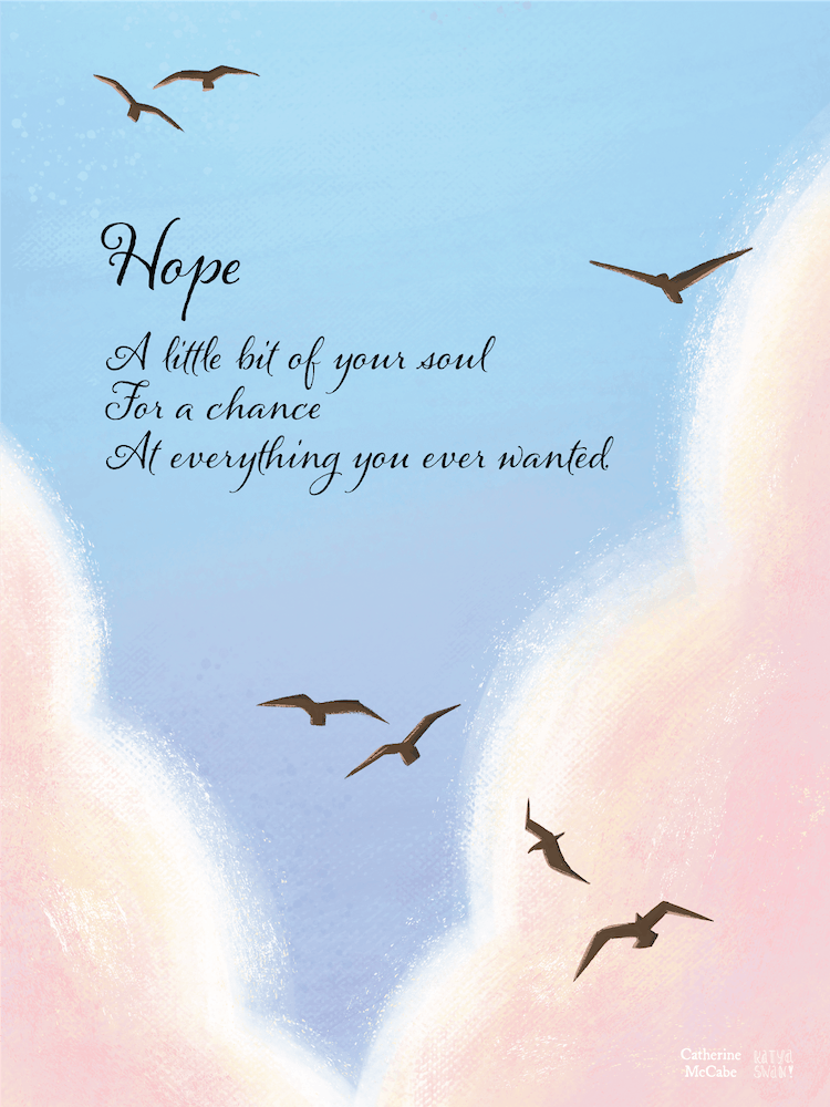 "Hope" In Black Lettering