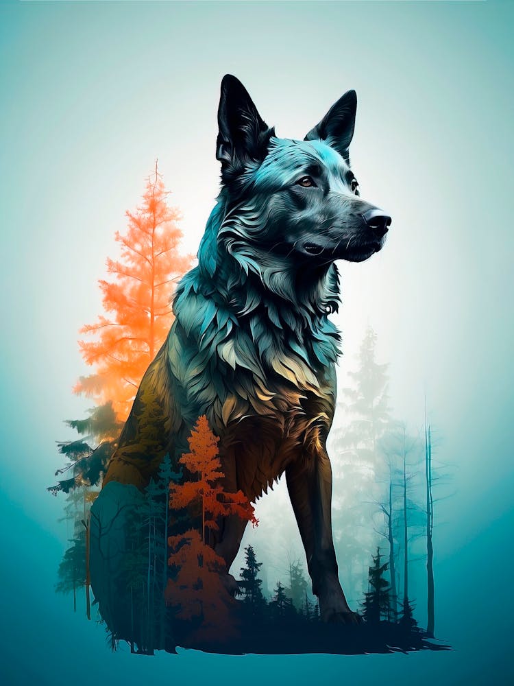 Wolf im Wald