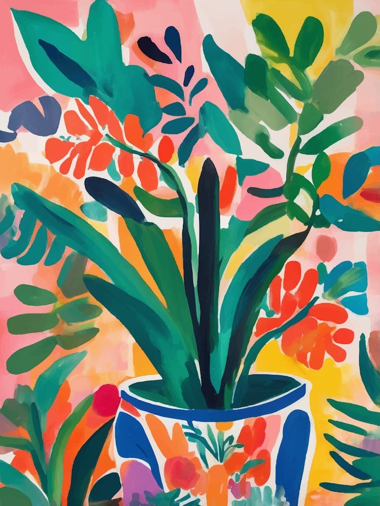 Bright and cheerful Plants In A Pot
