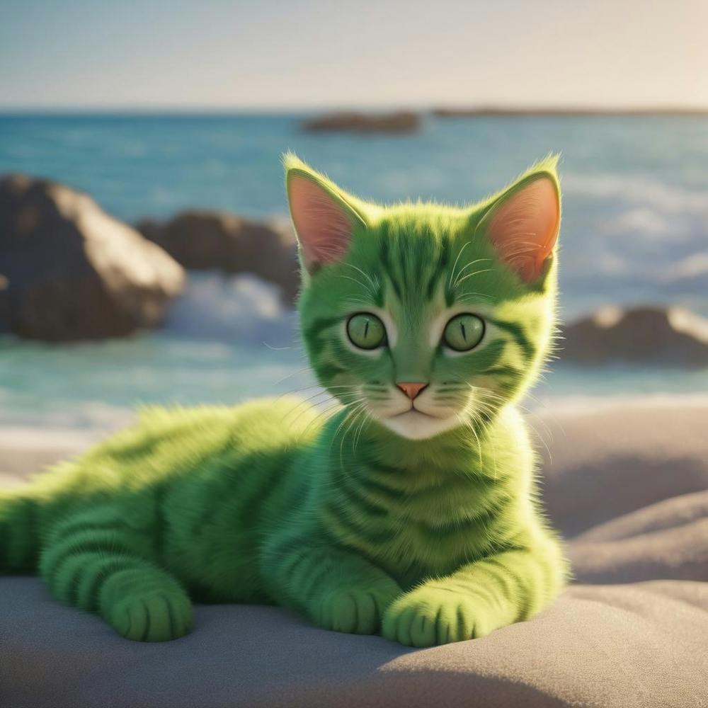 Green Cat