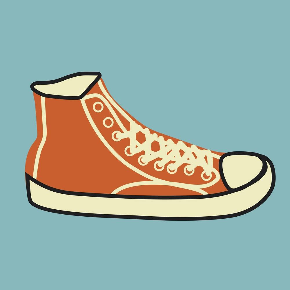 Orange Sneaker Kids Rooms