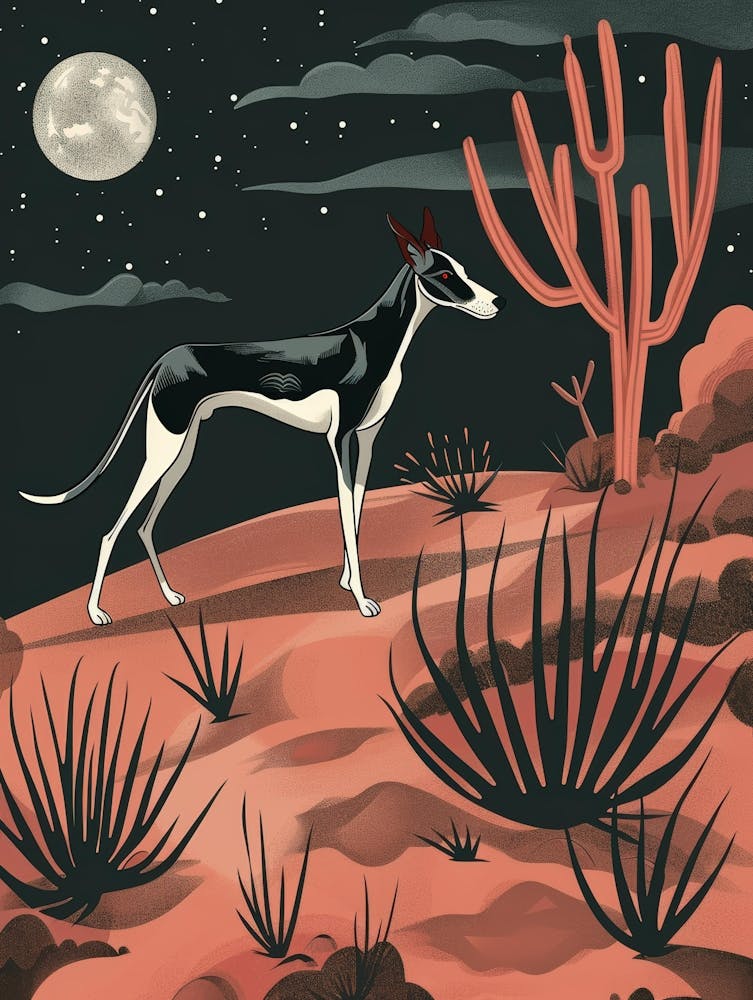 Dog In The Desert