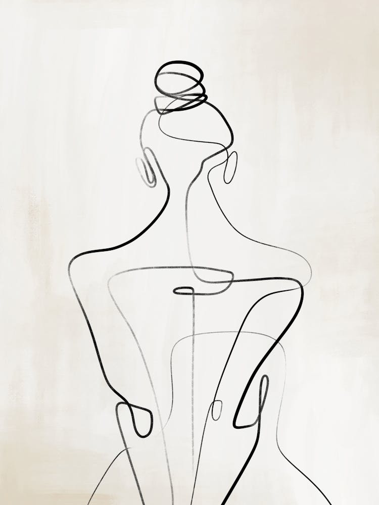 Female One Line Drawing 2