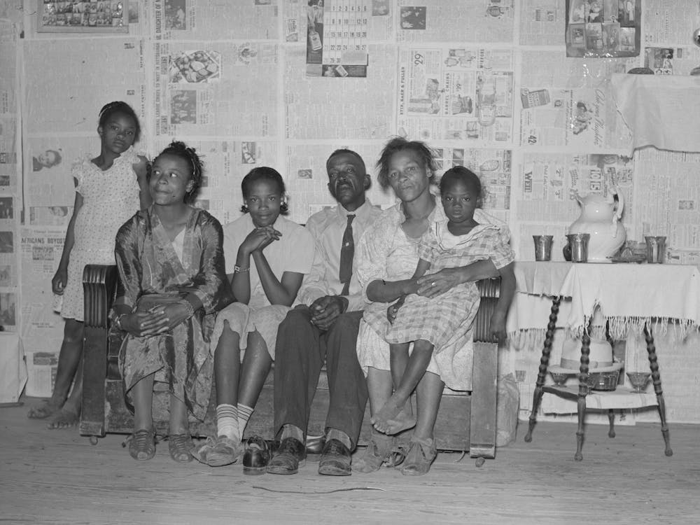 Southeast Missouri Farms, Sharecropper Family In Home From Which They Are To Be Moved, La Forge Project, Missouri By