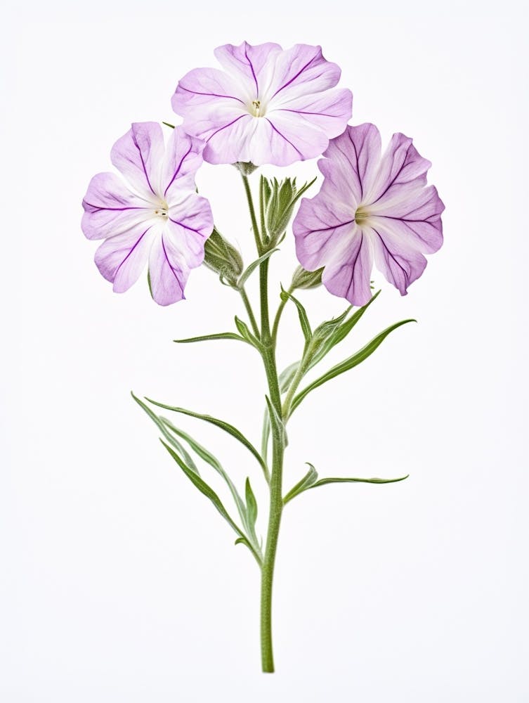 Pressed Wildflower Botanical Art Woodland Phlox 2