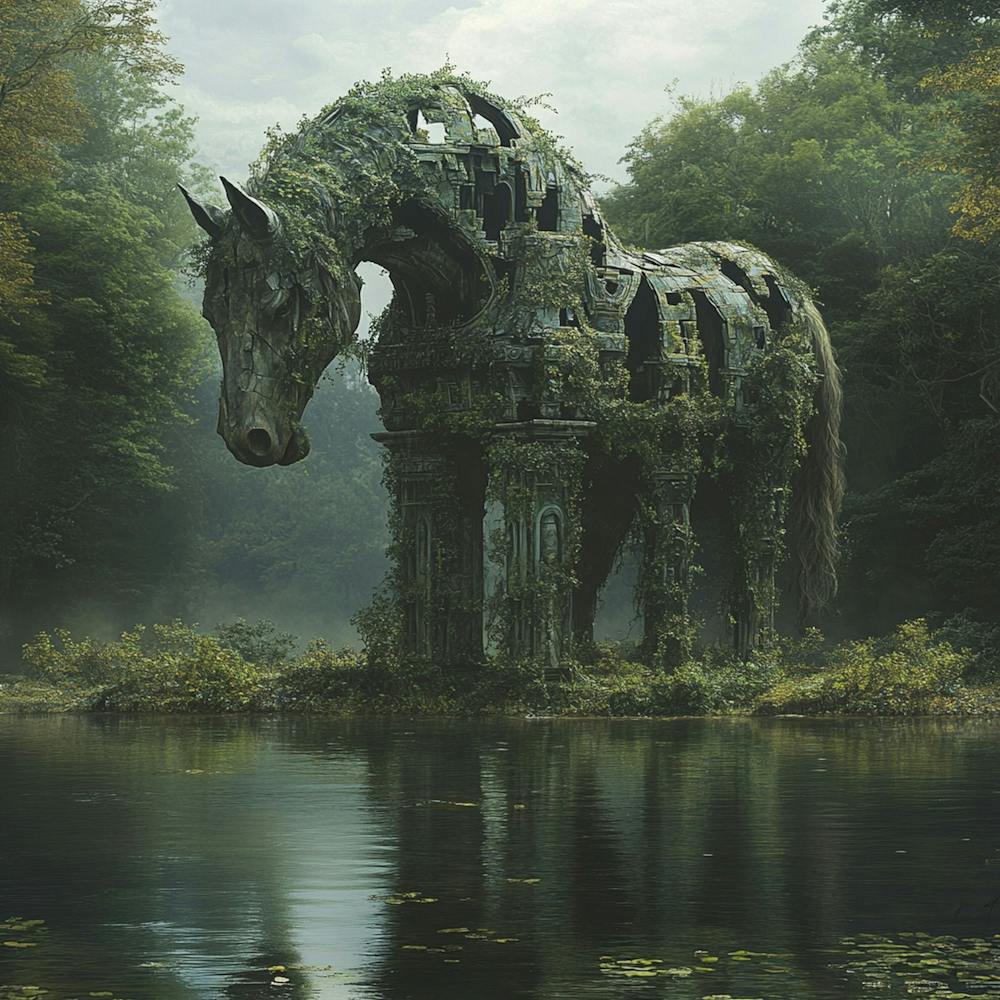 Horse In The Woods