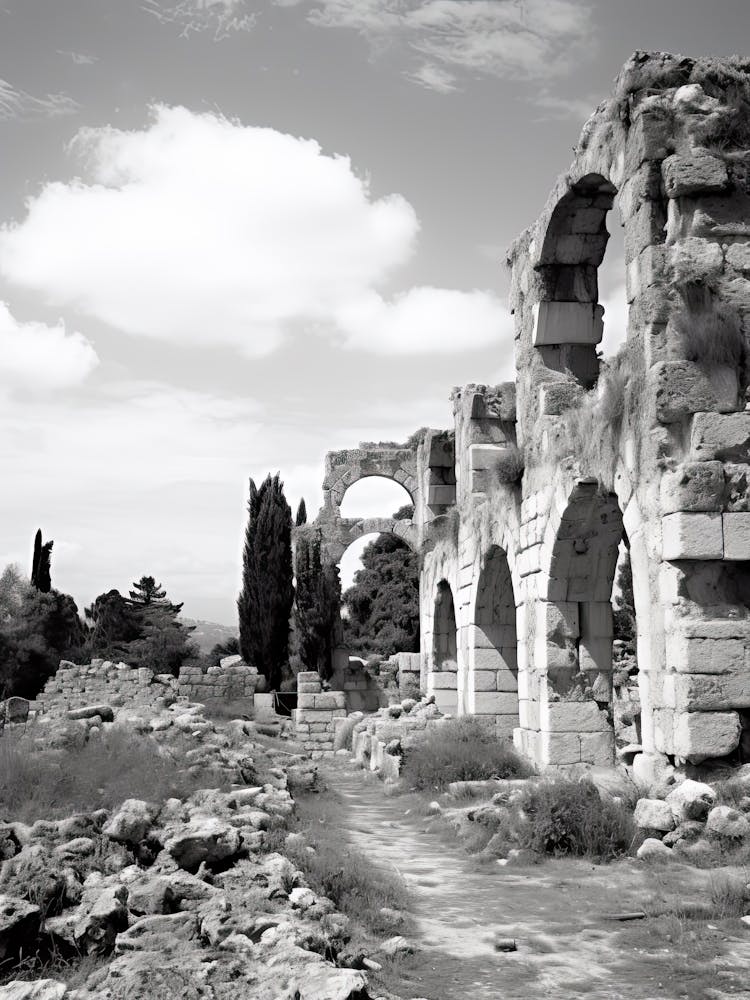 Byblos, Lebanon, Black And White Photography 4