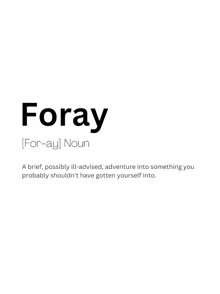 Foray Definition Meaning 1