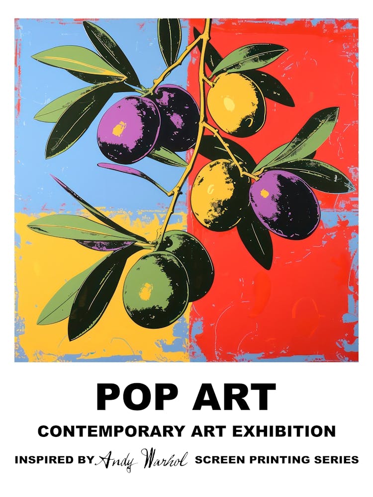 Poster Olives Pop Art 4