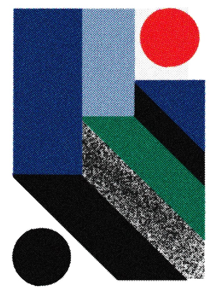 Retro Yin und Yang