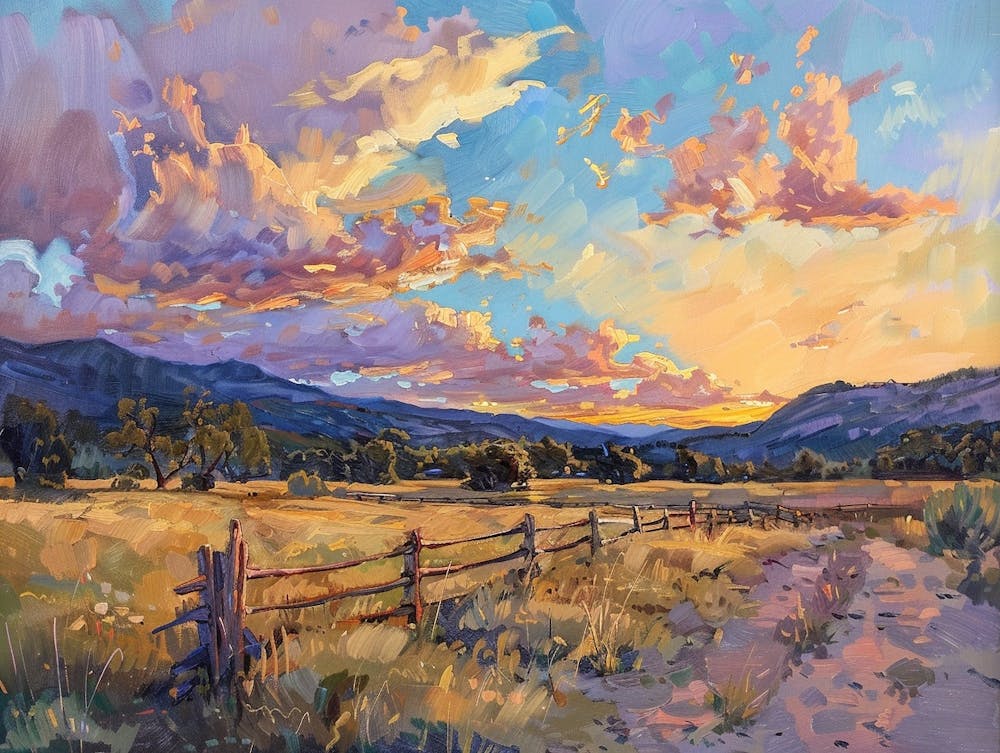 Western Sunset Landscapes Colorado 3