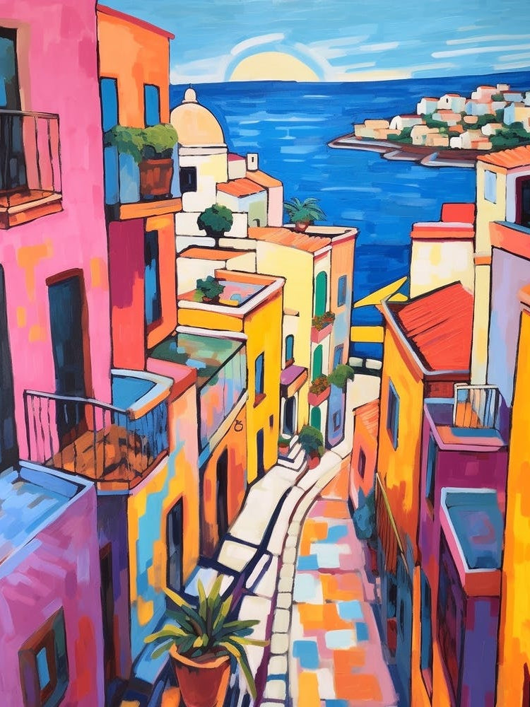 Naples Italy 2 Fauvist Painting