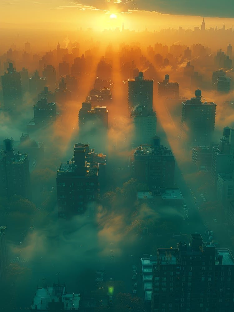 Sunrise Over New York City