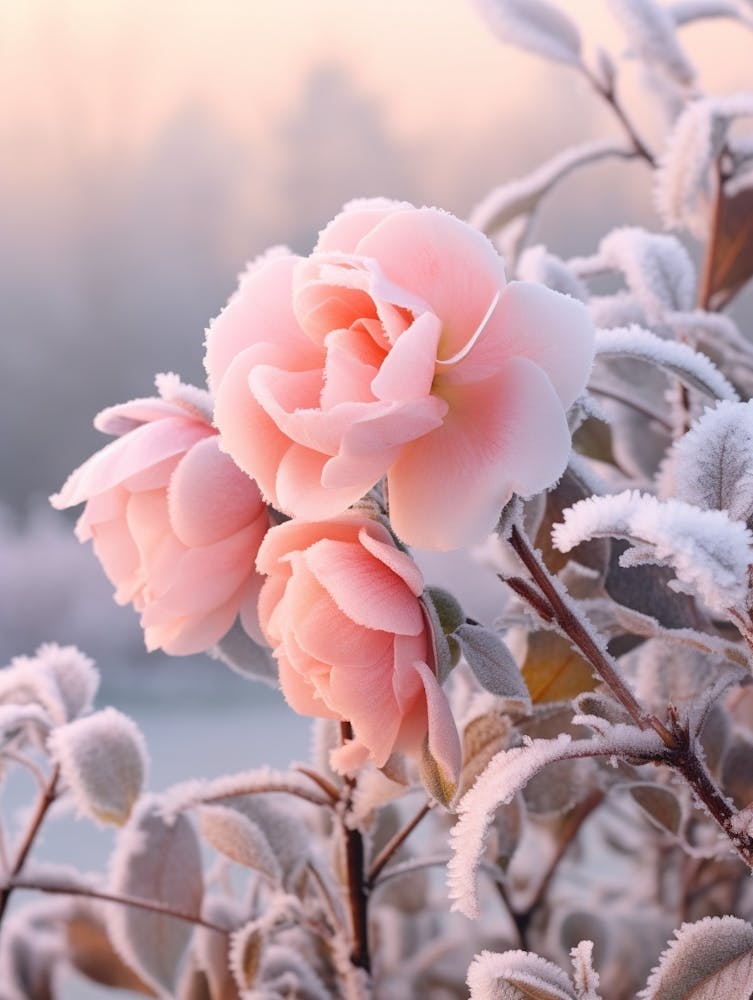 Frosty Botanical Camellia 5